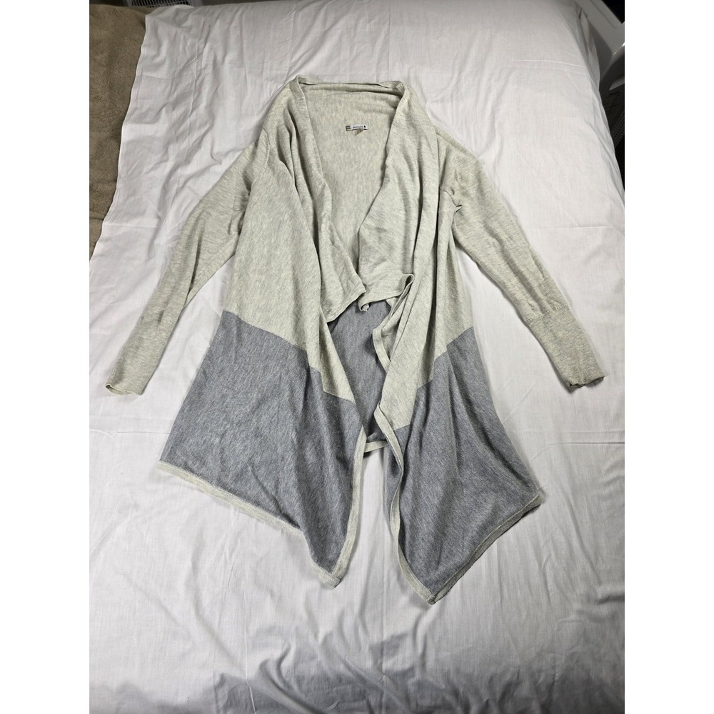 Smartwool Cardigan Sweater Womens Small Gray‎ Wool Blend Open Front Knit Casual